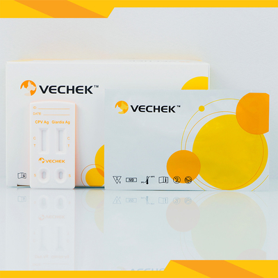ΜL rapide combiné des kits 120 d'essai de chien de cassette d'essai d'antigène de CPV+Giardia Lamblia