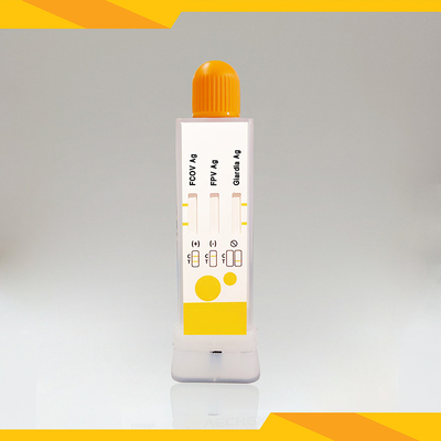 Kit de test de l'antigène fécal du chat pour le FCoV+FPV+Giardia Lamblia propre et exempt de pollution