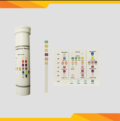Écran semi quantitatif commode de comparaison de couleur de bandes d'essai d'adultération d'urine