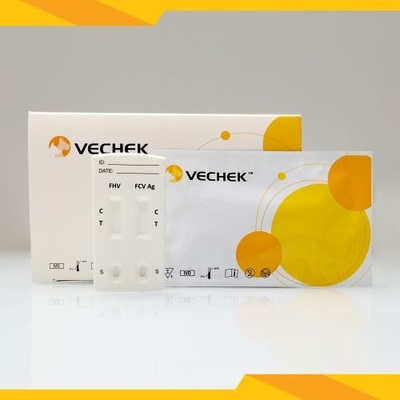 Sécrétions rapides combinées de cassette d'essai d'antigène de FHV+ FCV 5 minutes